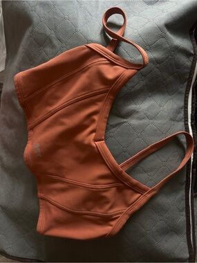 Women's Burnt Orange Seamless Bralette SET ACTIVE